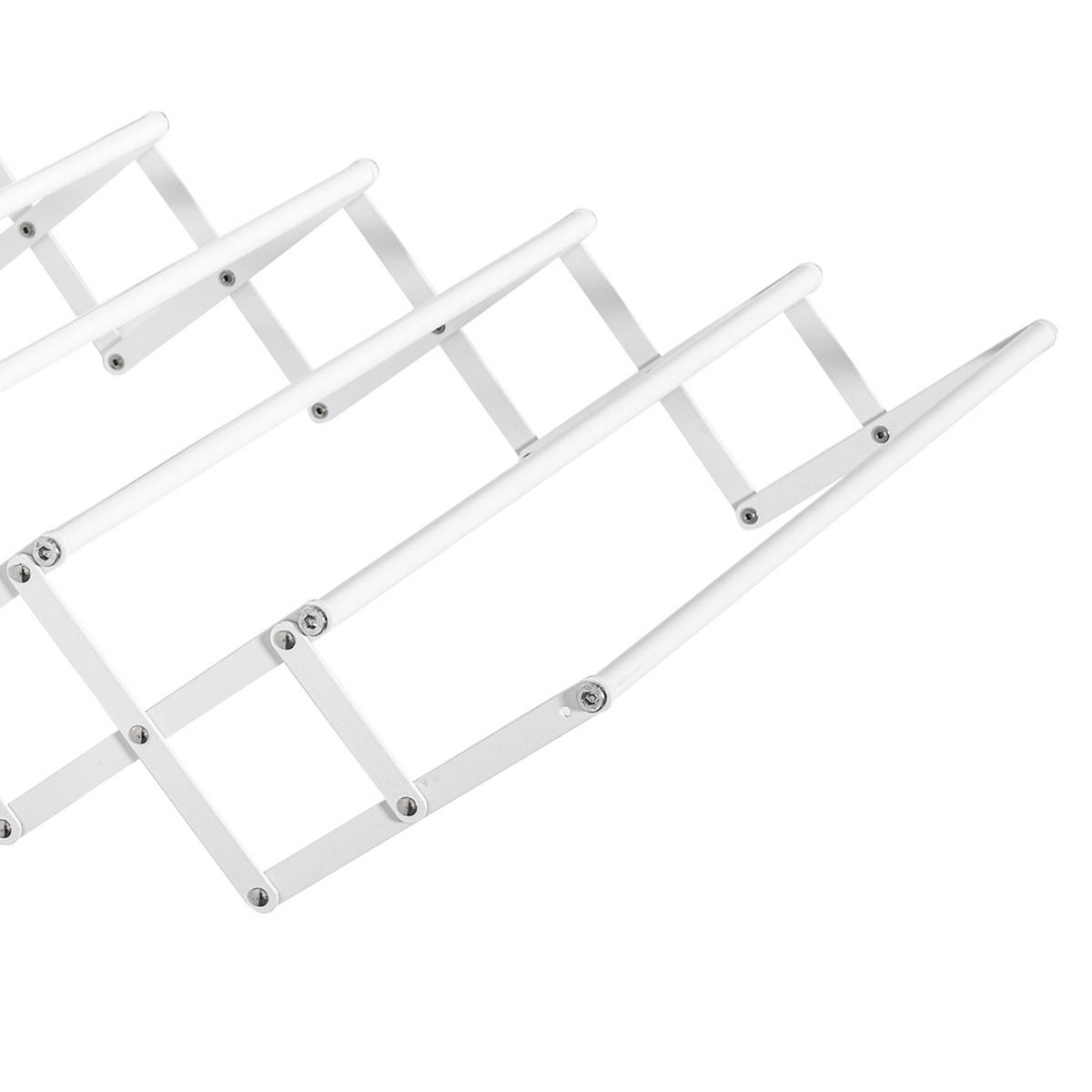 WÄSCHETROCKNER DE-09786 ausziehbar und klappbar Weiß - Weiß, Metall (63.5/20/60cm) - ComfortXL