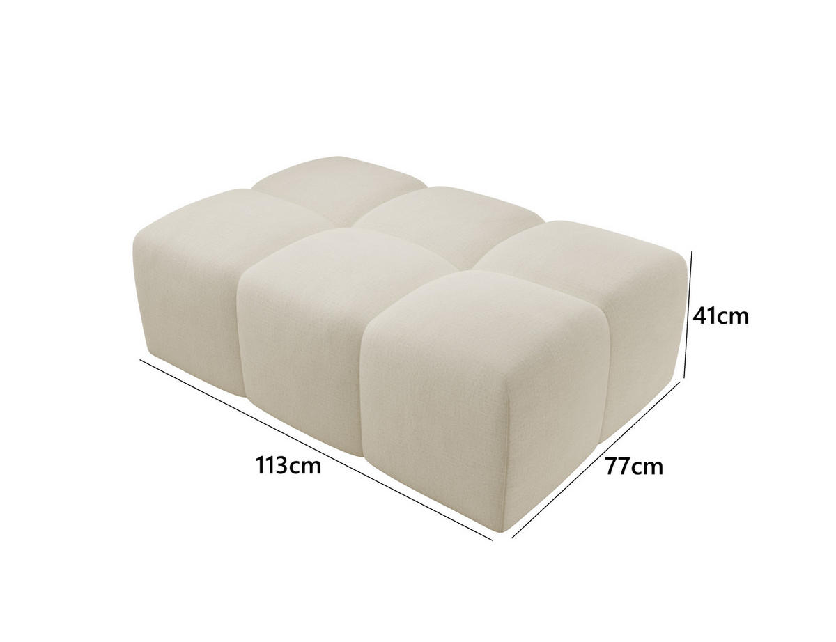 ECKSOFA Fogo mit Hocker, Couch L-Form, Sofa Rechts, Veloursstoff, 245x68x180 cm, Grau - Grau, Holz/Textil (245/180cm) - PROMETO Möbel