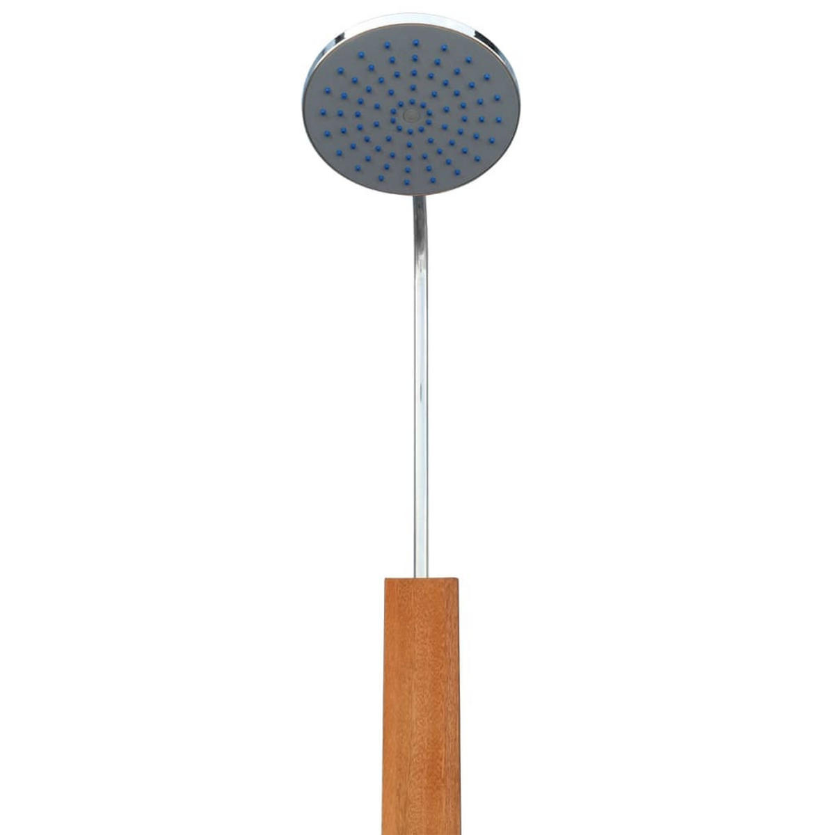 AUSSENDUSCHE Eukalyptusholz Und Stahl - Braun, Holz (70/70cm) - vidaXL