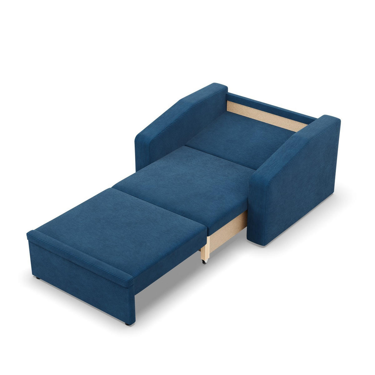 LOUNGESESSEL ORBIT, 80 CM, Cord - Dunkelblau - Dunkelblau, Textil (108/80/87cm)
