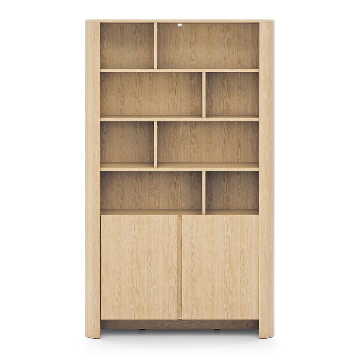 REGALSCHRANK Bari Eiche Vicenza 103 / 39 / 170cm - Kaschmir/Eichefarben, Holz/Holzwerkstoff (103/170/39cm) - Feldmann-Wohnen