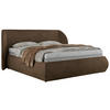 POLSTERBETT CAELA CLASSIC 180/200 - Braun Velvet - Pocket-Matratze - Braun, Textil (180/200cm) - MKS