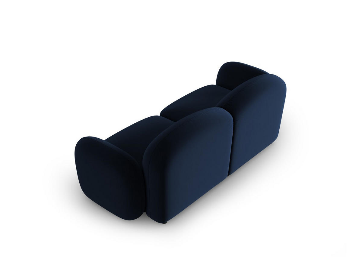 SOFA Blair aus Samt königsblau 2 Sitzplätze - Blau, Textil (87/80/194cm) - Micadoni
