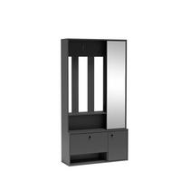 GARDEROBENSCHRANK SETA 100/190/33 Modern Garderobenschrank Graphitfarben - Graphitfarben, Holzwerkstoff (100/190/33cm) - MASSENO