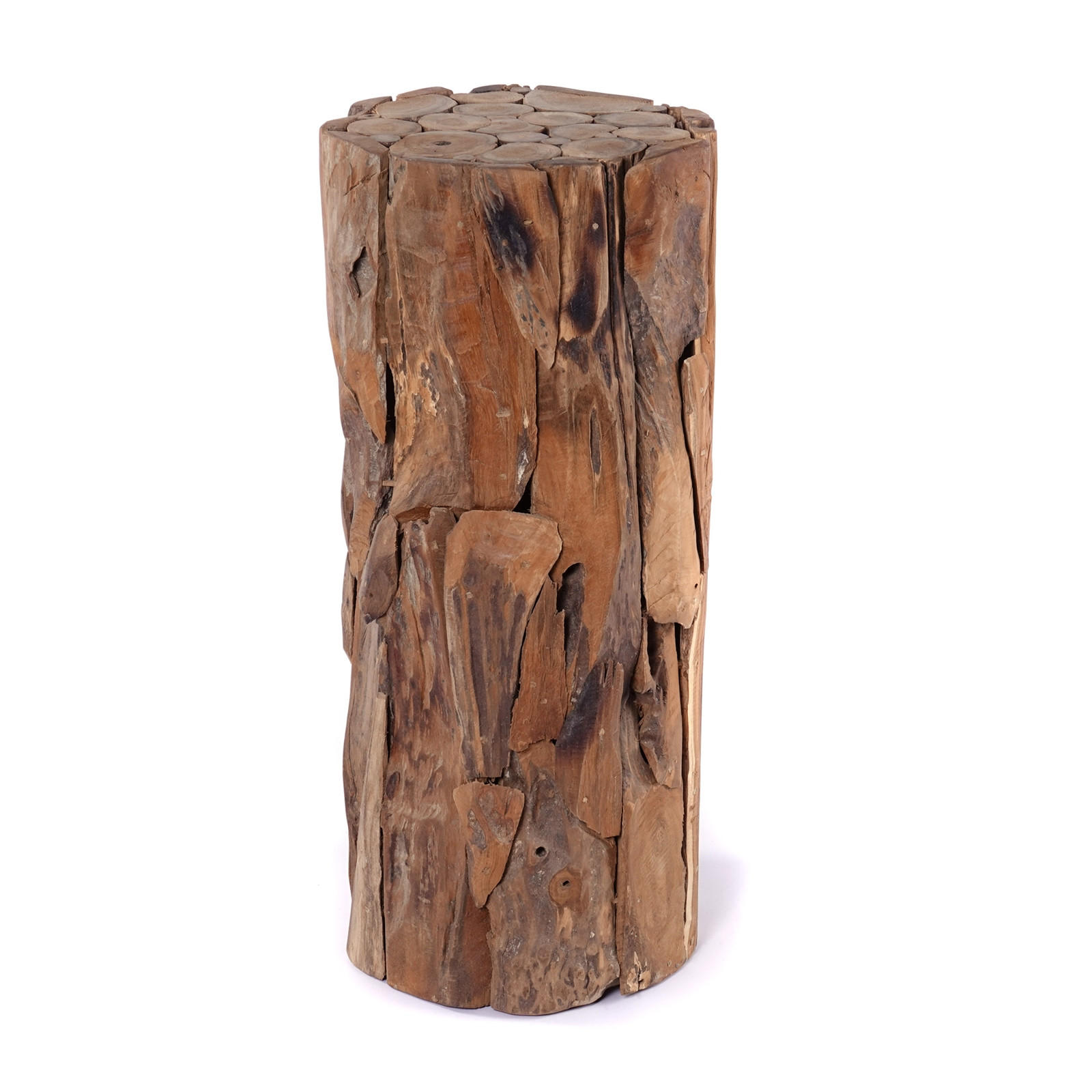 Creedwood Deko-Säule Natur 35x80x35 cm