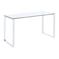 SCHREIBTISCH - Glas & Metall - FREYA - Transparent, Metall (60/140/75cm) - Vente-Unique