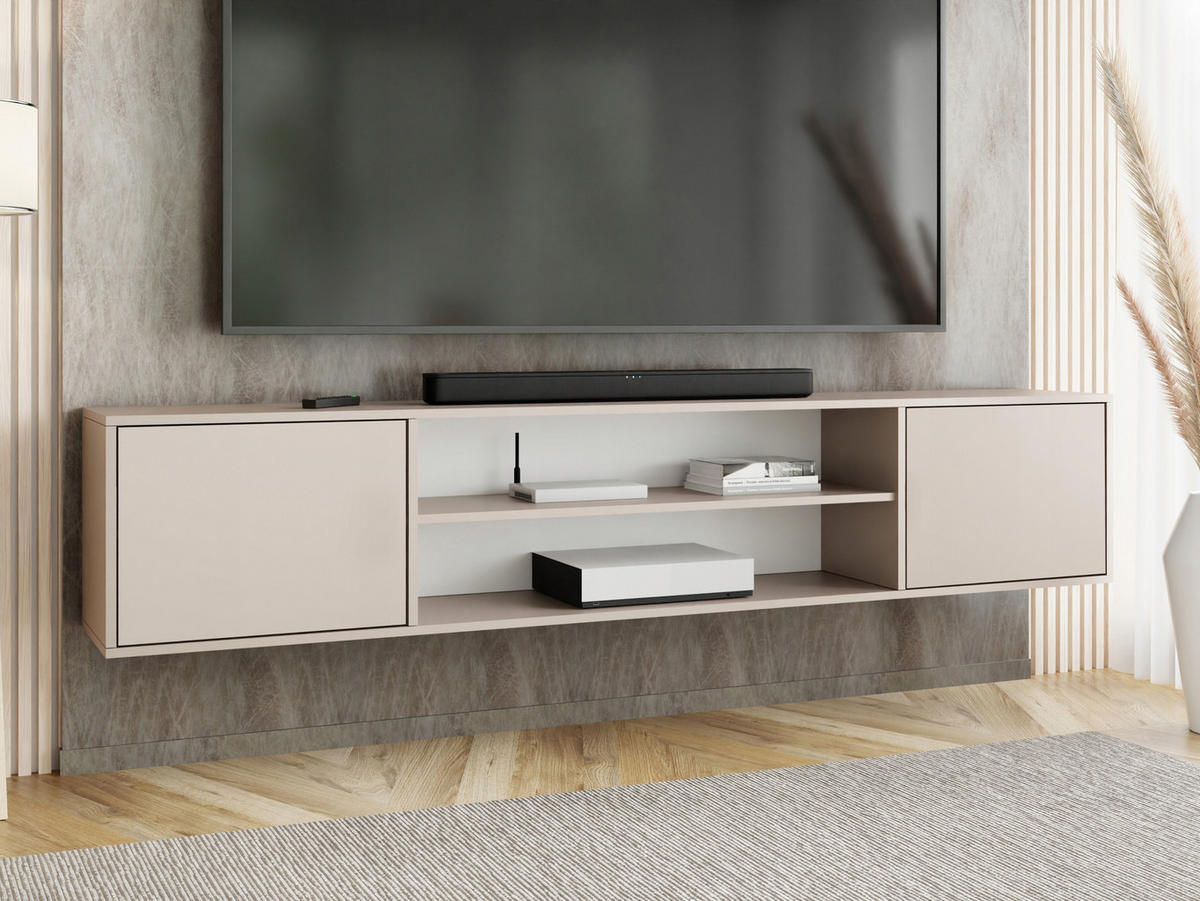 TV-LOWBOARD EDI 4 Kaschmir – 2-türig - Kaschmir, Holzwerkstoff (206.4/42/38.9cm)