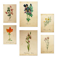 POSTER Set Mit 6 Botanica Frühlingszeit A3 & A4 Rahmenlos - Klar, Papier (29/3cm) - Nacnic
