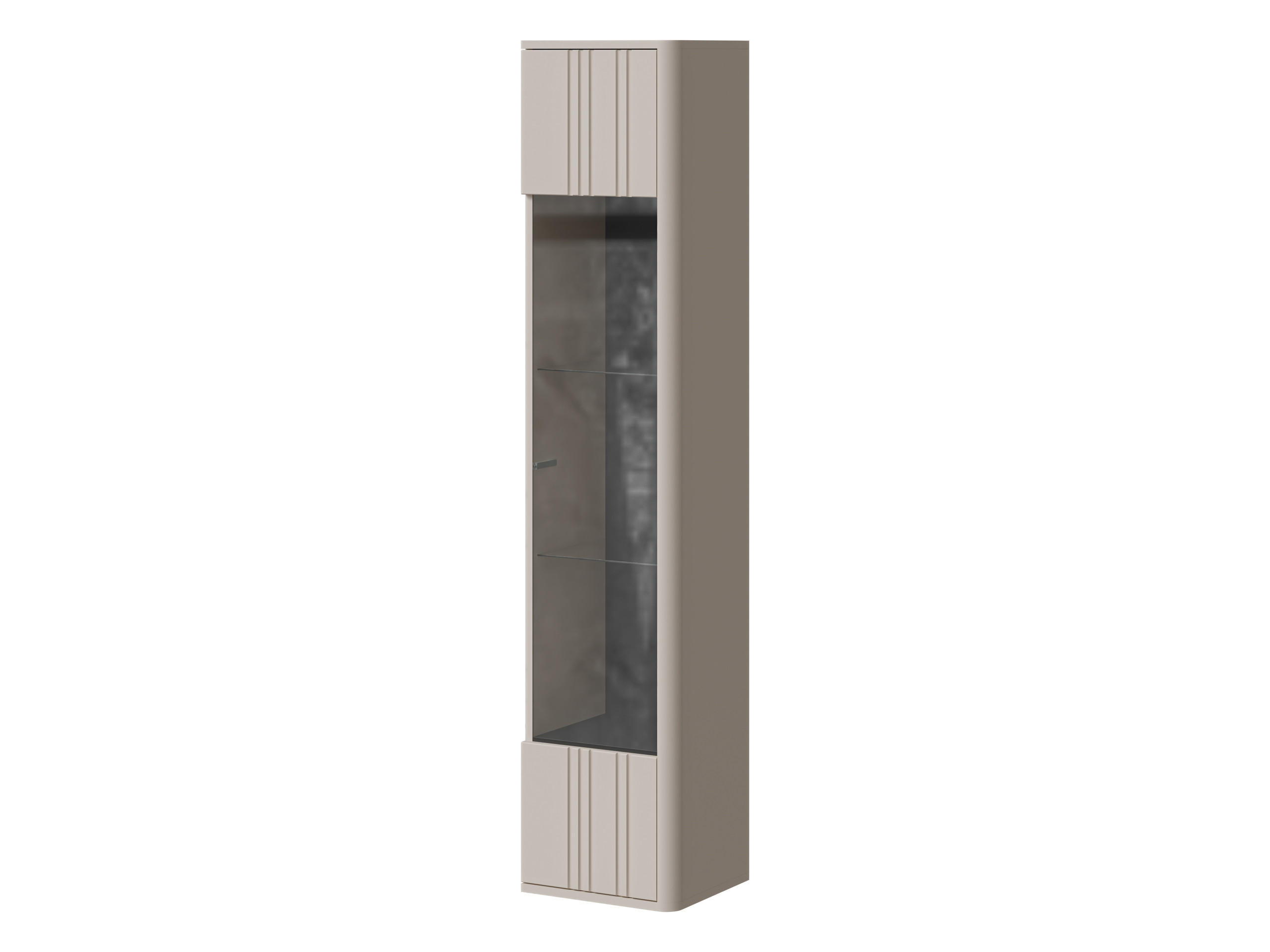 Mirjan24 Glasvitrine Kaschmir 36x164x31 cm