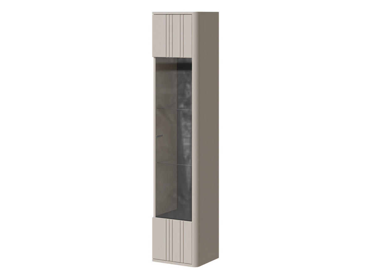 GLASVITRINE Philippe - Kaschmir, Holzwerkstoff (36/164/31cm) - MIRJAN24