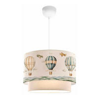 HÄNGELEUCHTE Lurgan - Weiß, Textil (30/30/70cm) - lux.pro