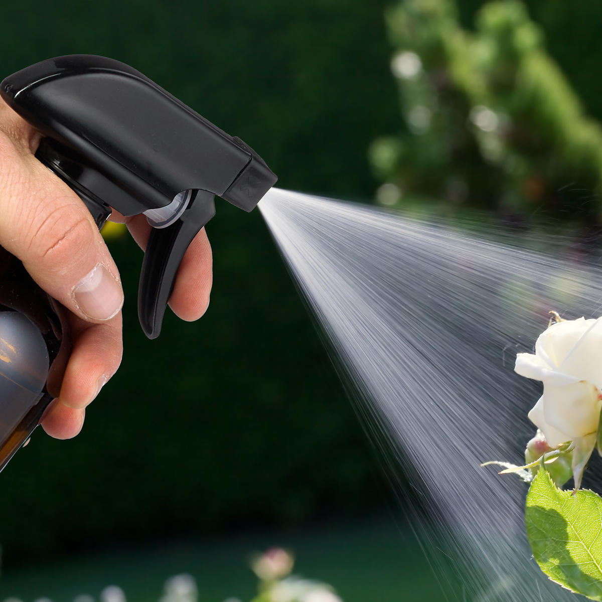 4XSPRÜHFLASCHE - Braun, Glas/Kunststoff (9.5/21/7.5cm) - Relaxdays