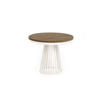 ESSTISCH Cone Bis - Kaschmir/Alteiche, Holzwerkstoff/Metall (100/100/76cm) - Meblini