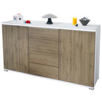 SIDEBOARD Faro Eiche Evoke - Eiche San Remo, Holzwerkstoff (138.5/75.5/35cm) - Vladon