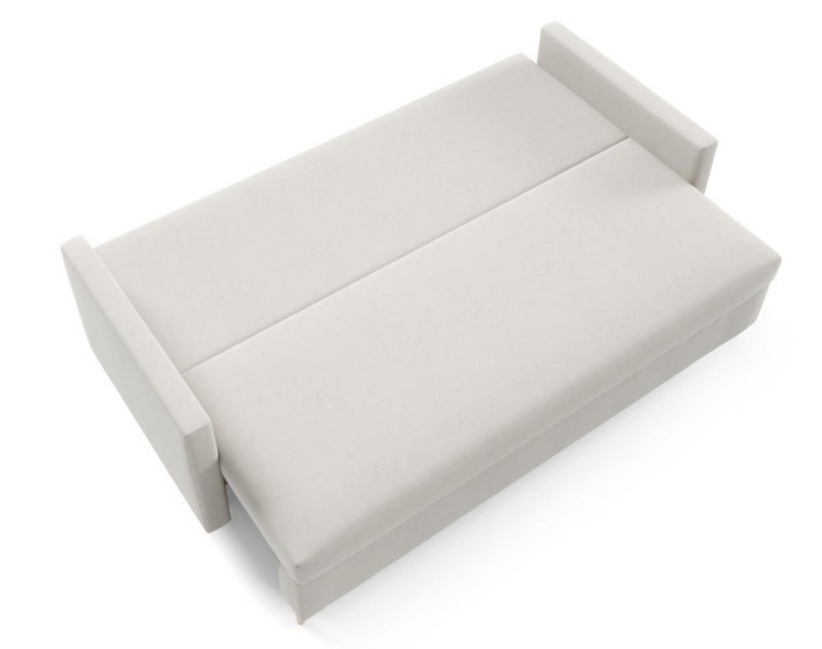 SOFA Beige ARO Mit Schlaffunktion - Beige, Textil (217/100/87cm) - Sepro Meble