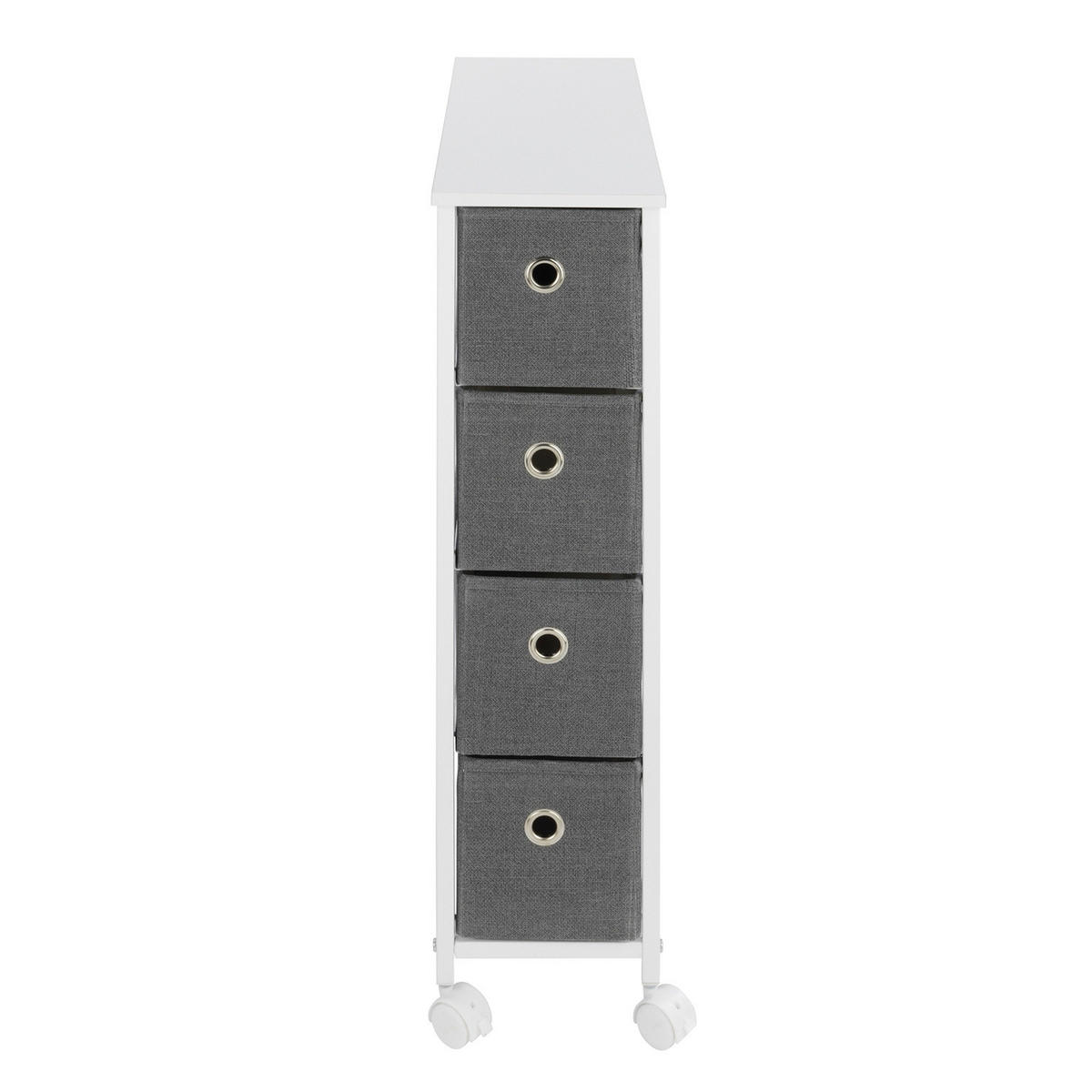KÜCHENREGAL auf Rollen Anthrazitfarben 79/20/58 cm - Anthrazit, Metall (20/58/79cm) - Maximex