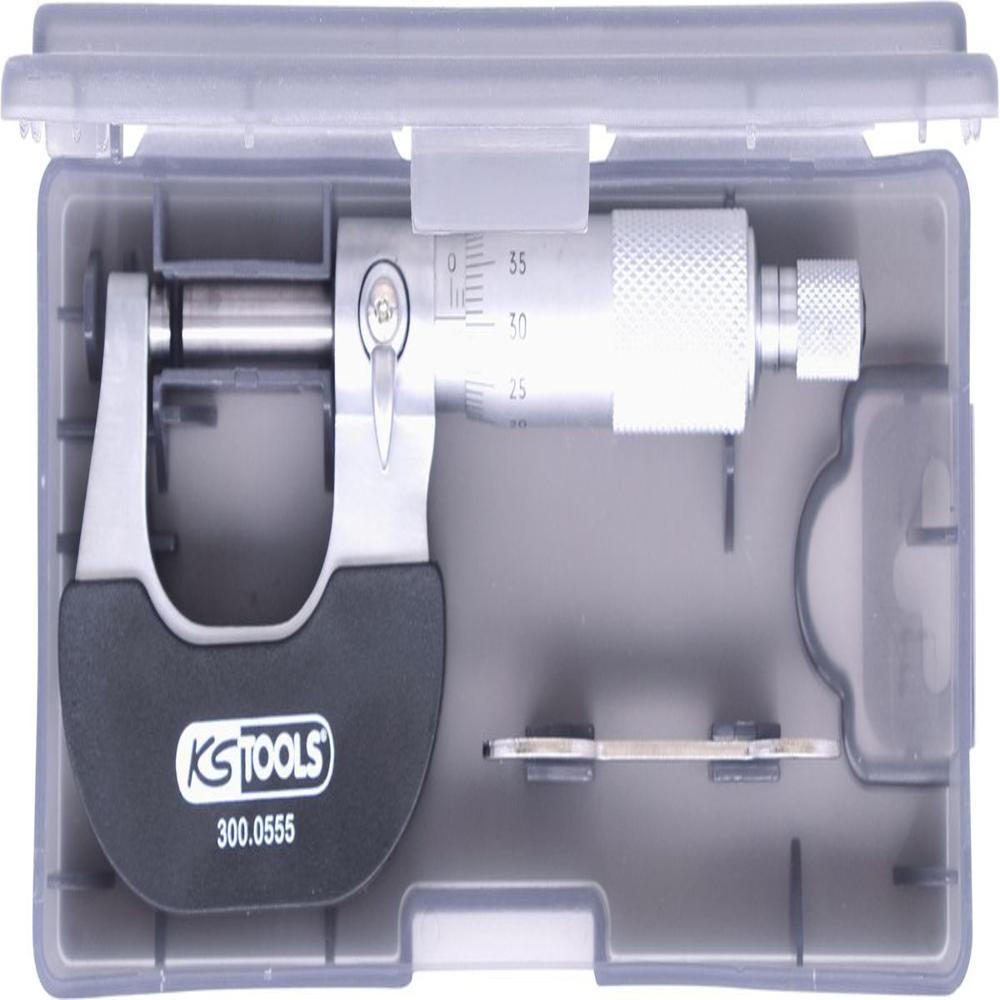 KS TOOLS Bügelmessschraube, 0-25mm ( 300.0555 ) - Multicolor, Kunststoff (164/68/35cm) - KS Tools