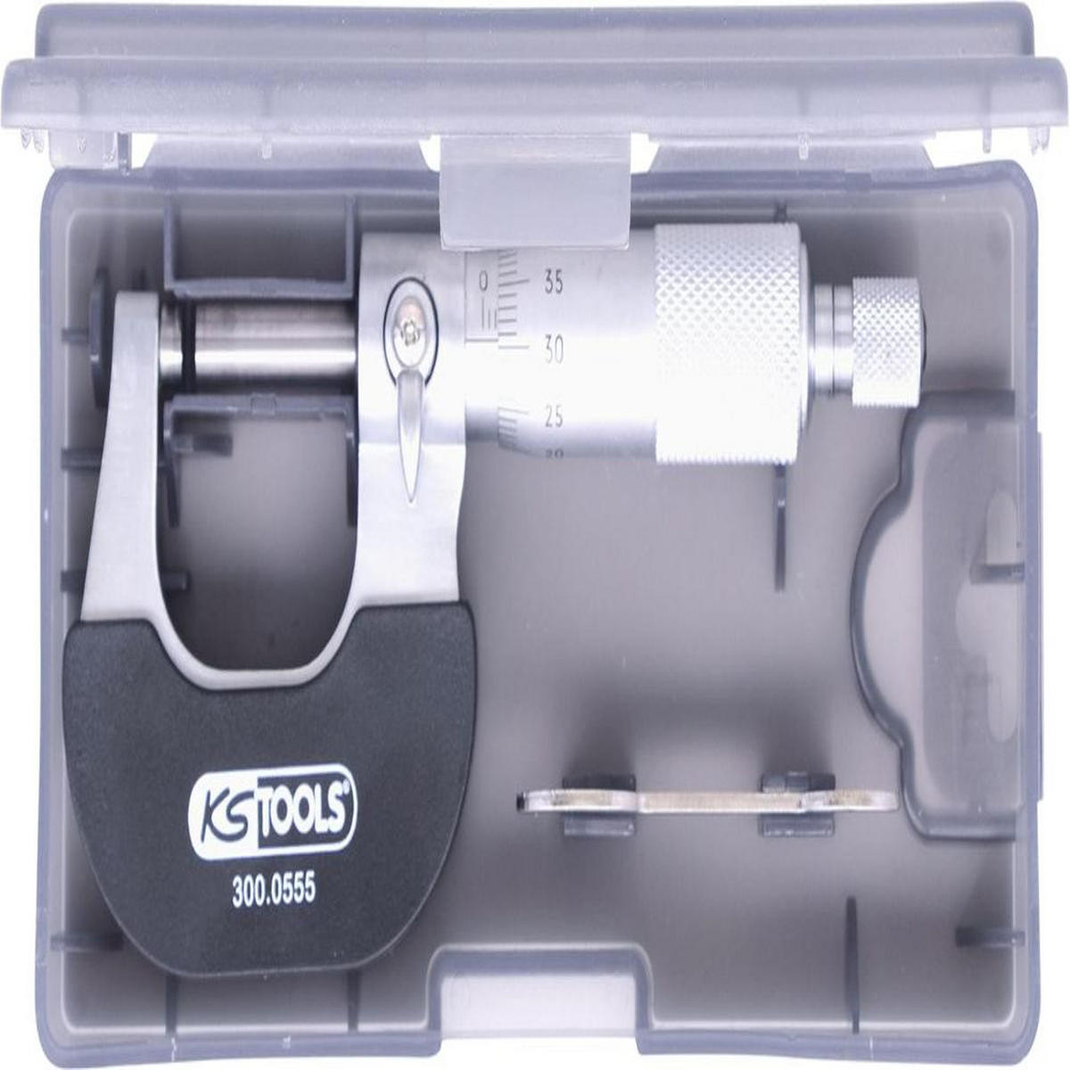 KS TOOLS Bügelmessschraube, 0-25mm ( 300.0555 ) - Multicolor, Kunststoff (164/68/35cm) - KS Tools