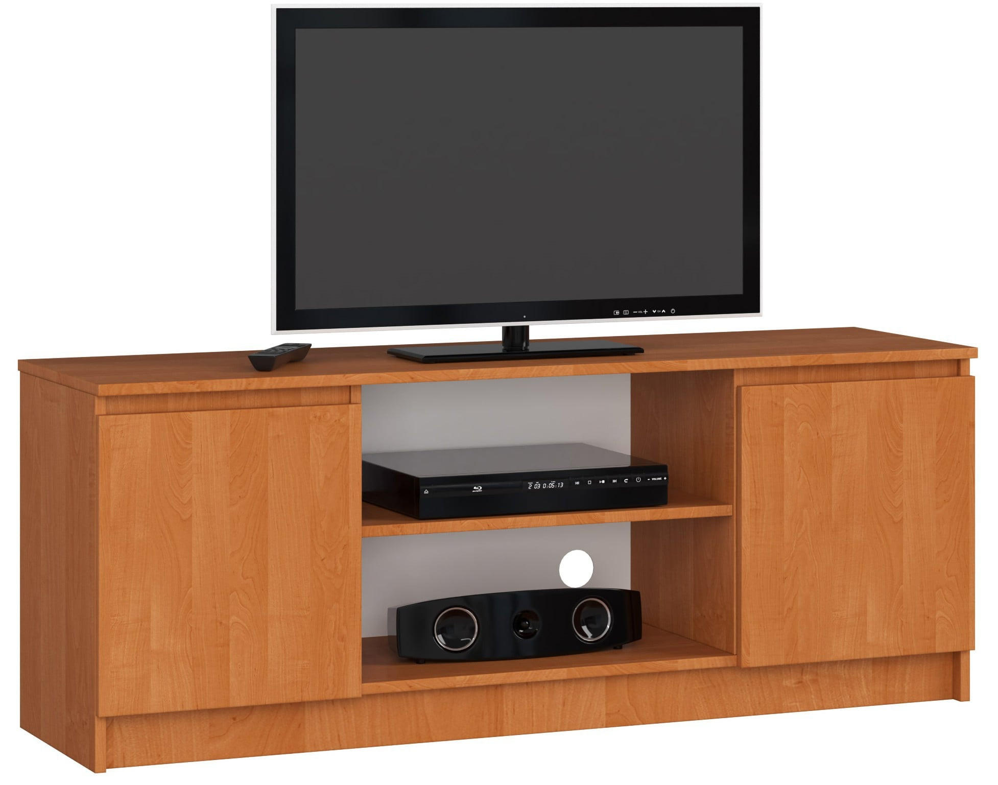 NÍZKA SKRÍŇ v odtieni vŕby 55/140/40 - farba jelše, kompozitné drevo (140/55/40cm) - RAUMHIRSCH FURNITURE