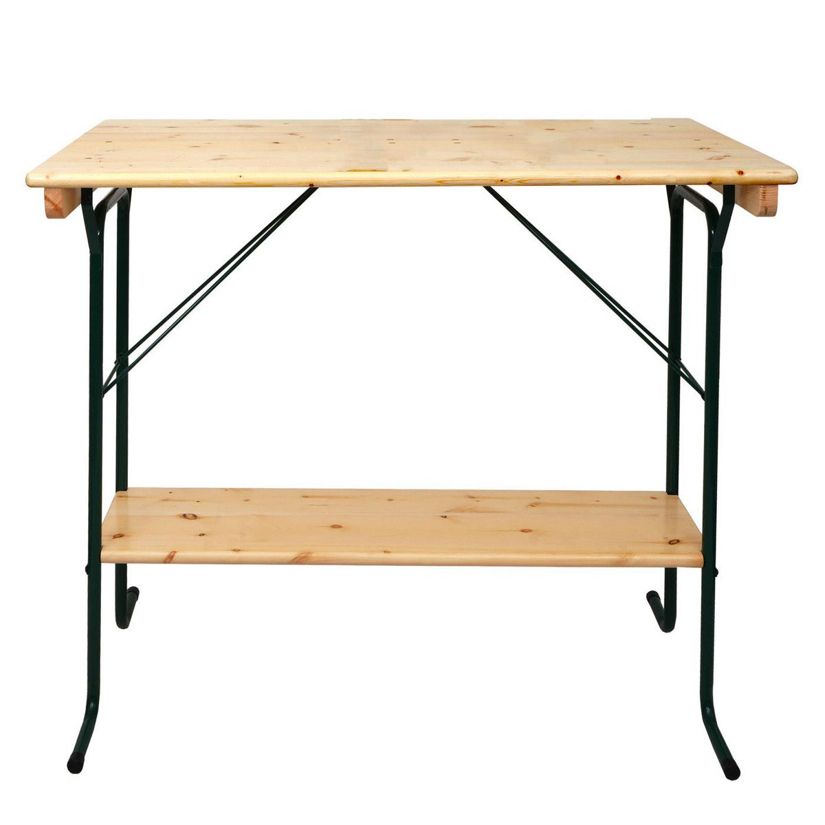 STEHTISCH 110x125x70cm Biergartentisch Braun-Grün - Grün, Holz (70/125/110cm) - PROREGAL