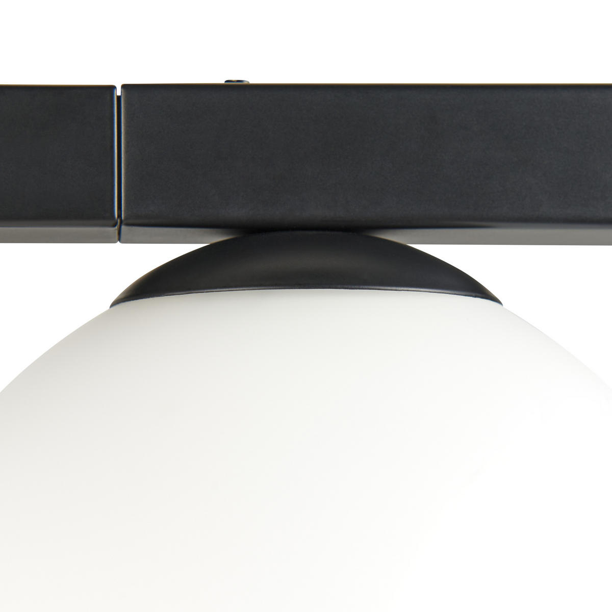WANDLEUCHTE Isabella 17/15/86 cm - Schwarz, Glas (15/86/17cm) - Beliani