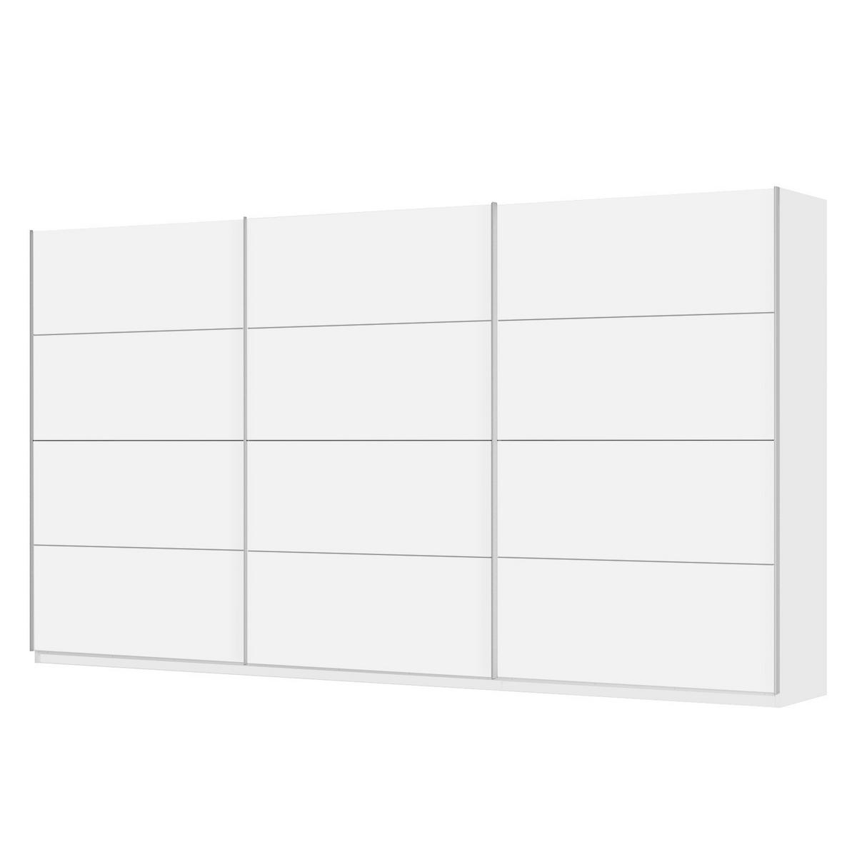 SCHWEBETÜRENSCHRANK - Weiß, Holzwerkstoff (405/222/68cm) - home24