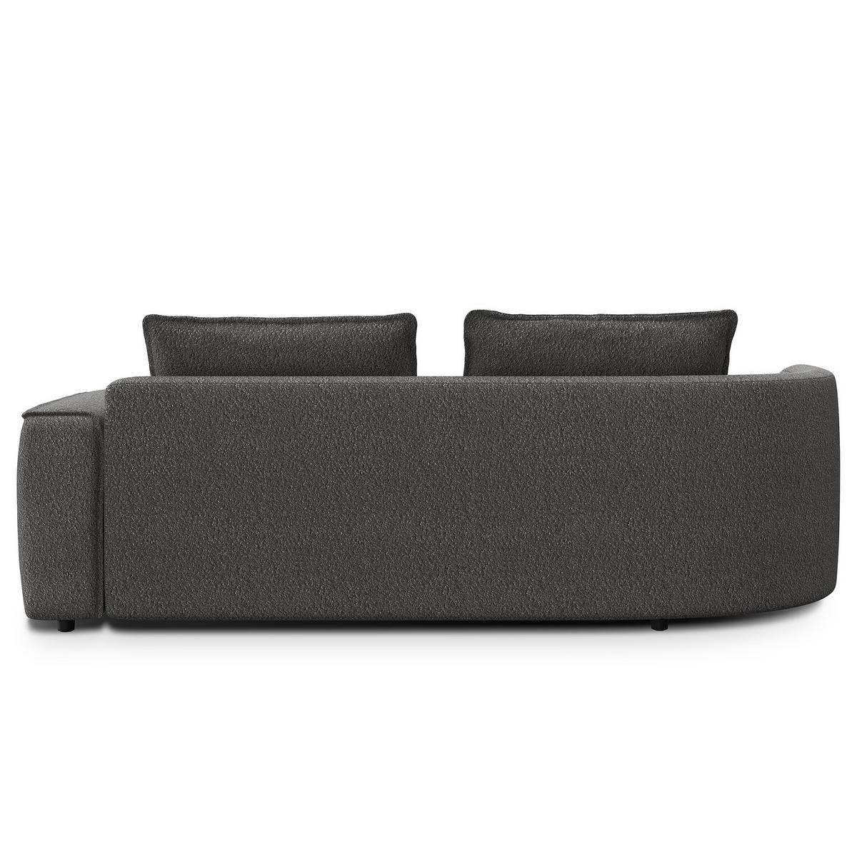 2,5-SITZER SOFA - Grau, Textil (217/82/156cm) - home24