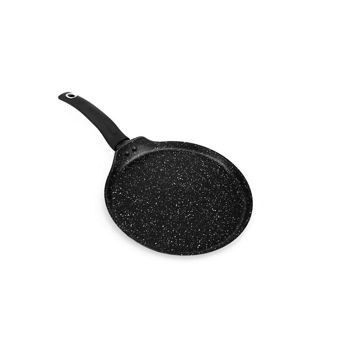 CRÊPEPFANNE Schwarz 45/24/2 cm TS1270 - Schwarz, Metall (24cm) - Tiross 