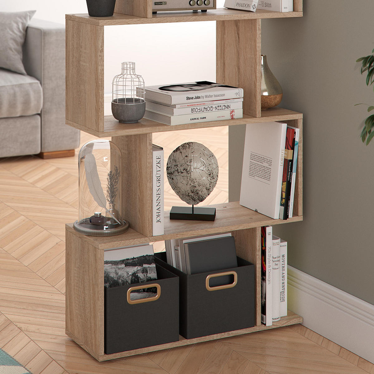 RAUMTEILER Levio Sonoma 70 x 192.2 cm - Sonoma Eiche, Holzwerkstoff (70/192.2/23.8cm) - Vicco
