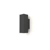 WANDLEUCHTE Cube X2 H18 - Schwarz, Metall (6/18/6cm) - Lumicom