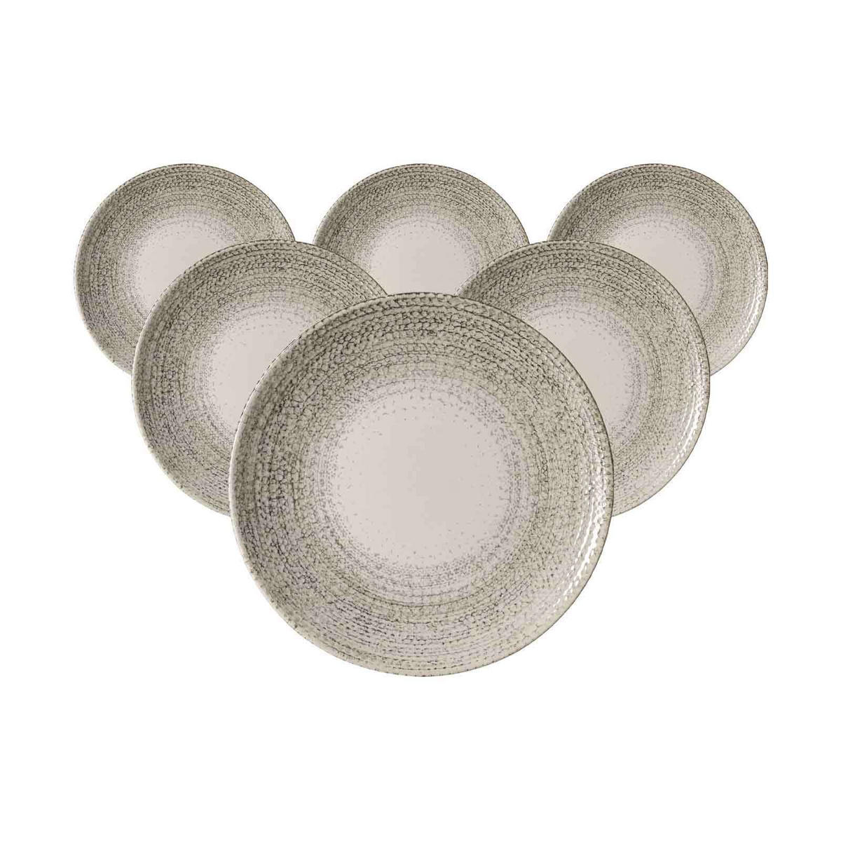 DESSERTTELLER Rimini grau ø 20,5 cm 6er Set - Grau, Keramik (20.5cm) - Ritzenhoff Breker