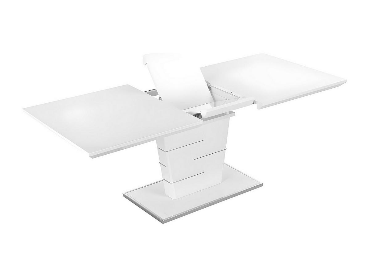 ESSTISCH ausziehbar - 6 bis 8 Personen - MDF lackiert - Weiß - AMELLE - Weiß, Holz (200/90/76cm) - Vente-Unique