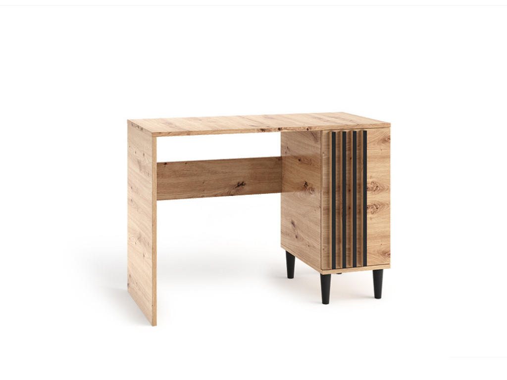 Margaret Hadas24 Schreibtisch Eiche Artisan, Schwarz 110x75x50 cm