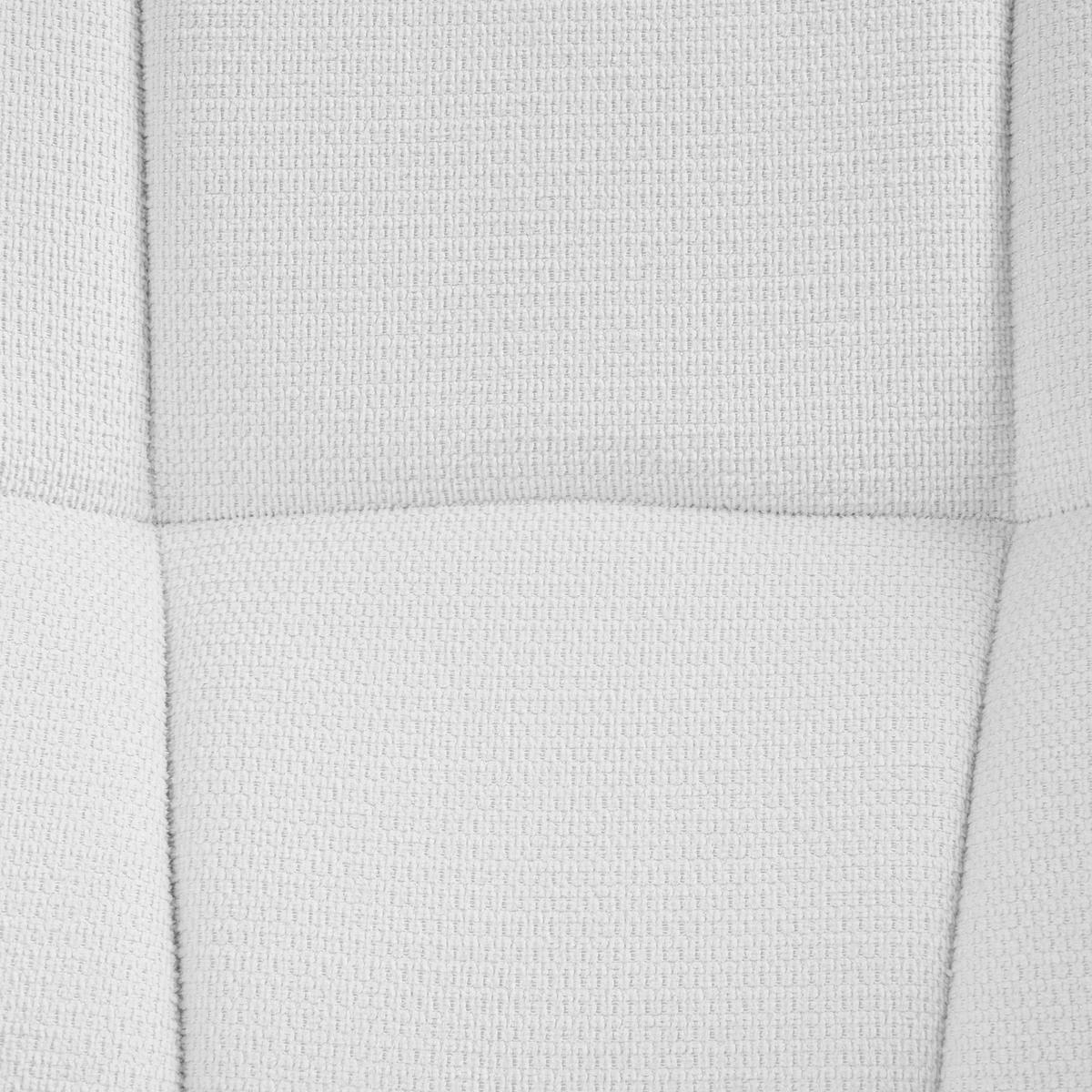 DREHSESSEL Stoff Weiß Auma - Weiß, Textil (71/85/78cm) - Beliani