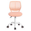 DREHSTUHL Rosa - Pink/Weiß, Metall (38/87/39cm) - Urban Meuble