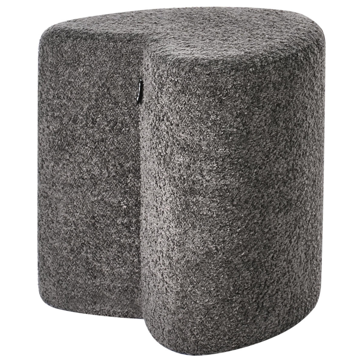POUF Dunkelgrau Scotia - Dunkelgrau, Textil (40/44/33cm) - Beliani