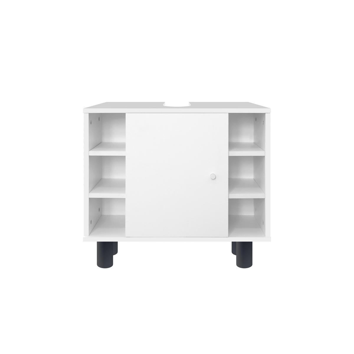 WASCHBECKENUNTERSCHRANK - Weiß, Holzwerkstoff (32/54/60cm) - ML-DESIGN