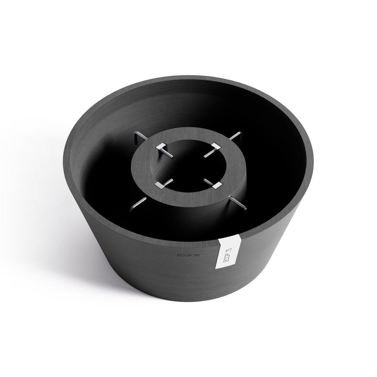 PFLANZENSTÄNDER 53/24 cm Dunkelgrau - Dunkelgrau, Kunststoff (53/24cm) - Ecopots