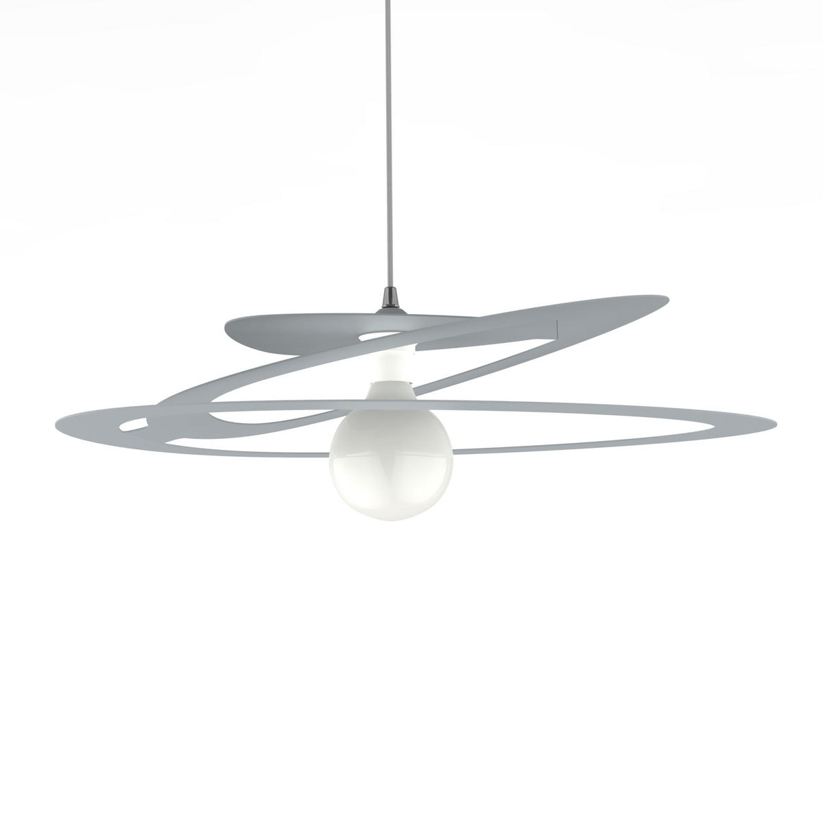 HÄNGELEUCHTE - Grau, Metall (51/60/11cm) - Lumicom