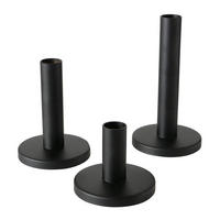 METALLKERZENHALTER 3er Set Malko - Schwarz, Metall (9/16/9cm) - Boltze Home