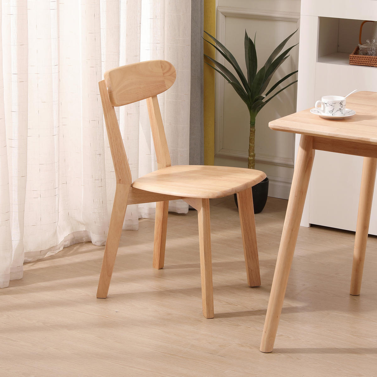 STUHL 2er-Set Holz Braun - Braun, Holz (41/79/56cm) - Nordlys