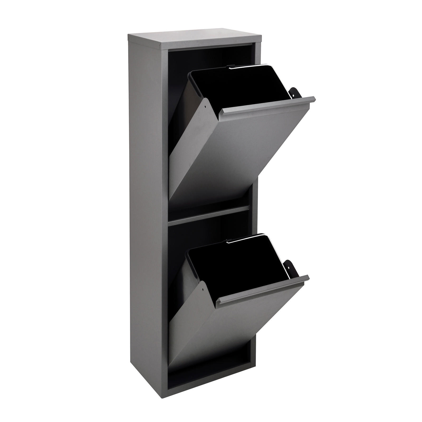 MÜLLEIMER Wandbefestigung V2X15 - Grau, Metall (32/100/20cm) - SVITA