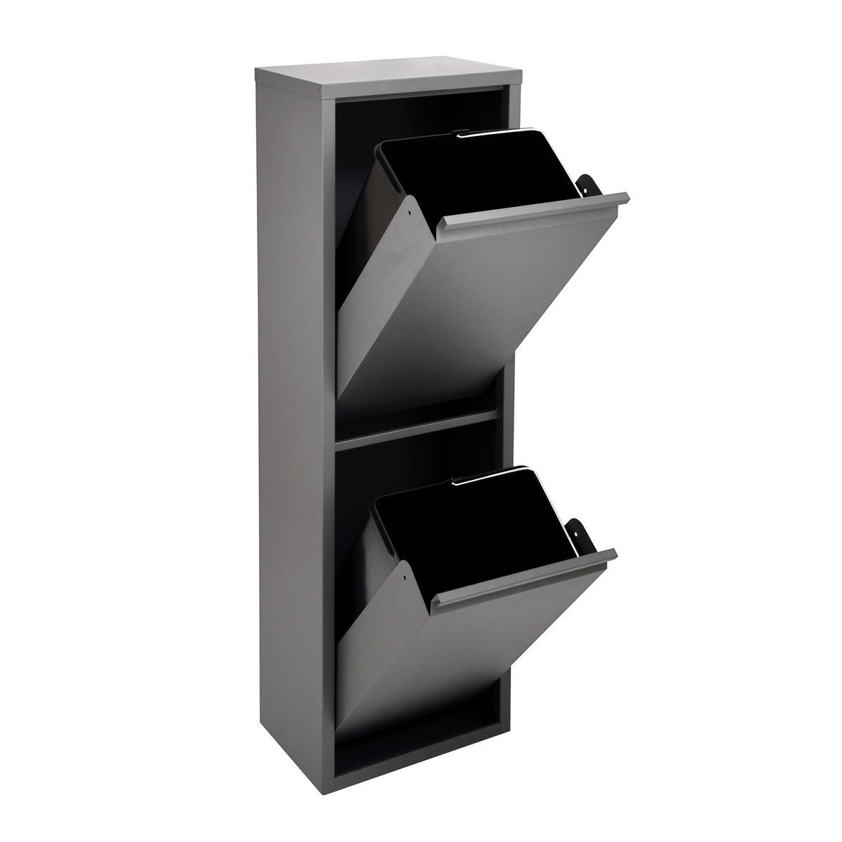 MÜLLEIMER Wandbefestigung V2X15 - Grau, Metall (32/100/20cm) - SVITA