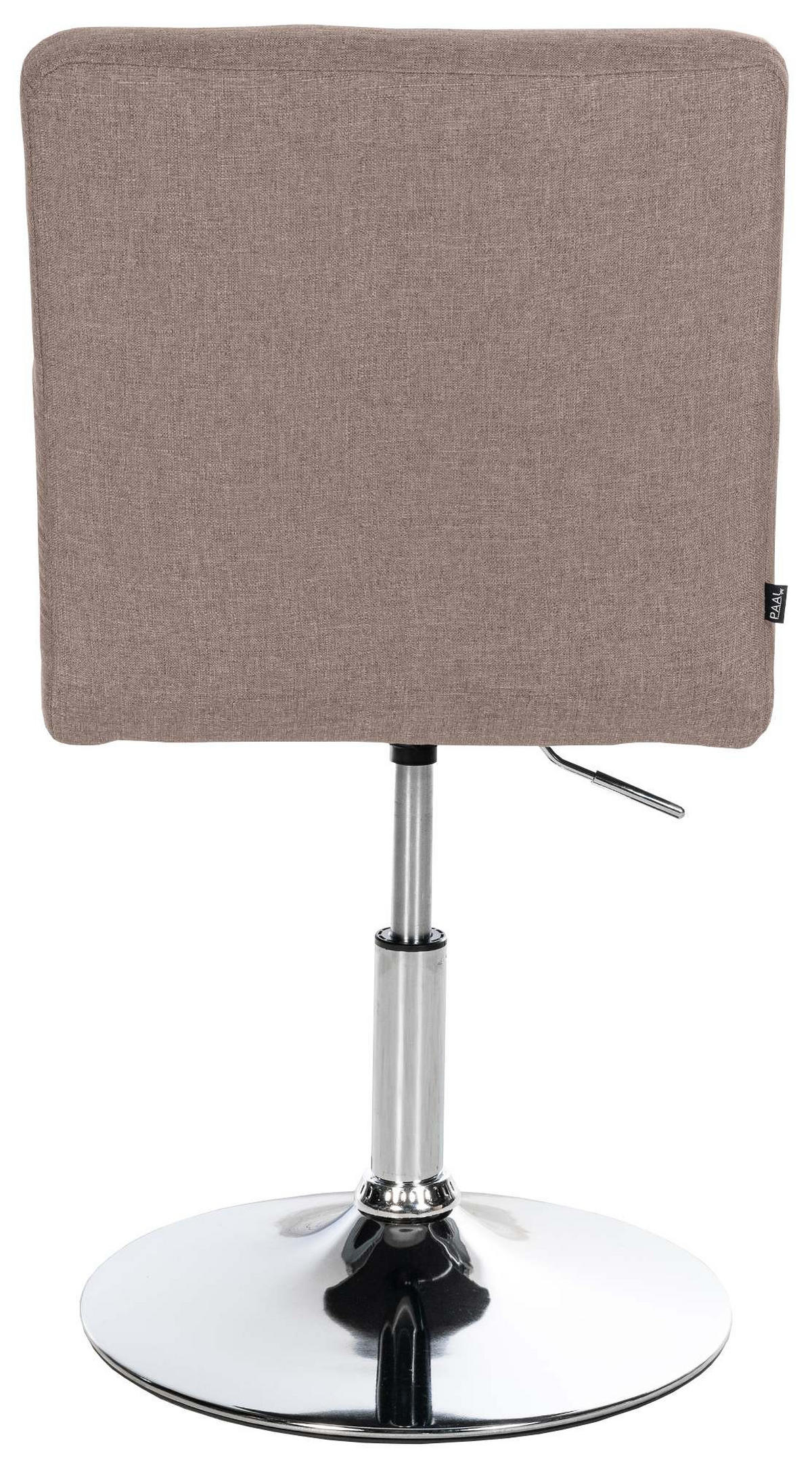 DREHSTUHL 2er Set Stoff taupe - Taupe/Chromfarben, Textil/Metall (44/81/60cm) - CLP