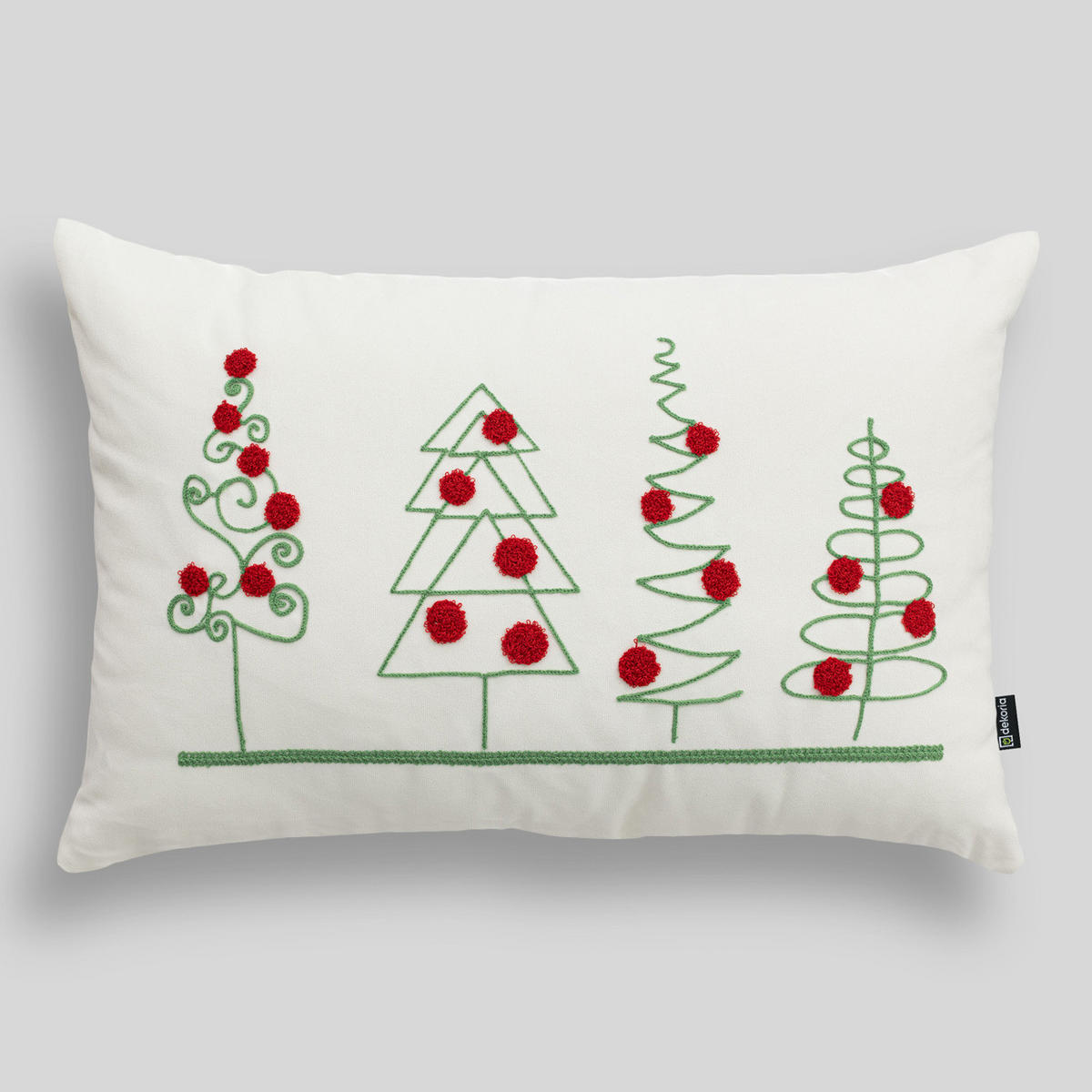 KISSENHÜLLE Holiday Cheer 60x40 cm - Weiß, Textil (60/1cm) - Dekoria