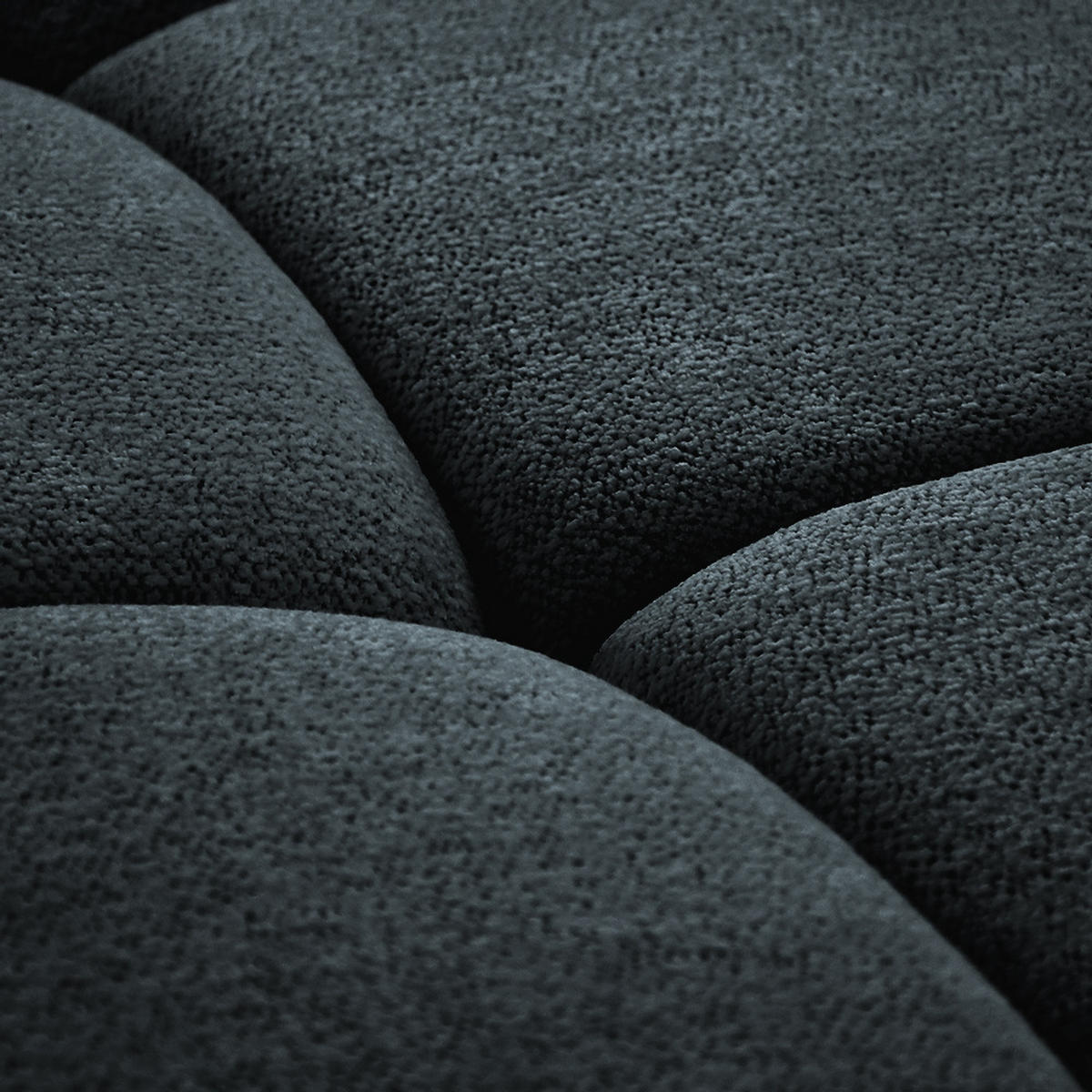 ECKSOFA Sorel Mini mit Automatisch verstellbarer Sitztiefe und Kopfstützen, rechts, Schwarz - Schwarz, Textil (275/190cm) - Beautysofa
