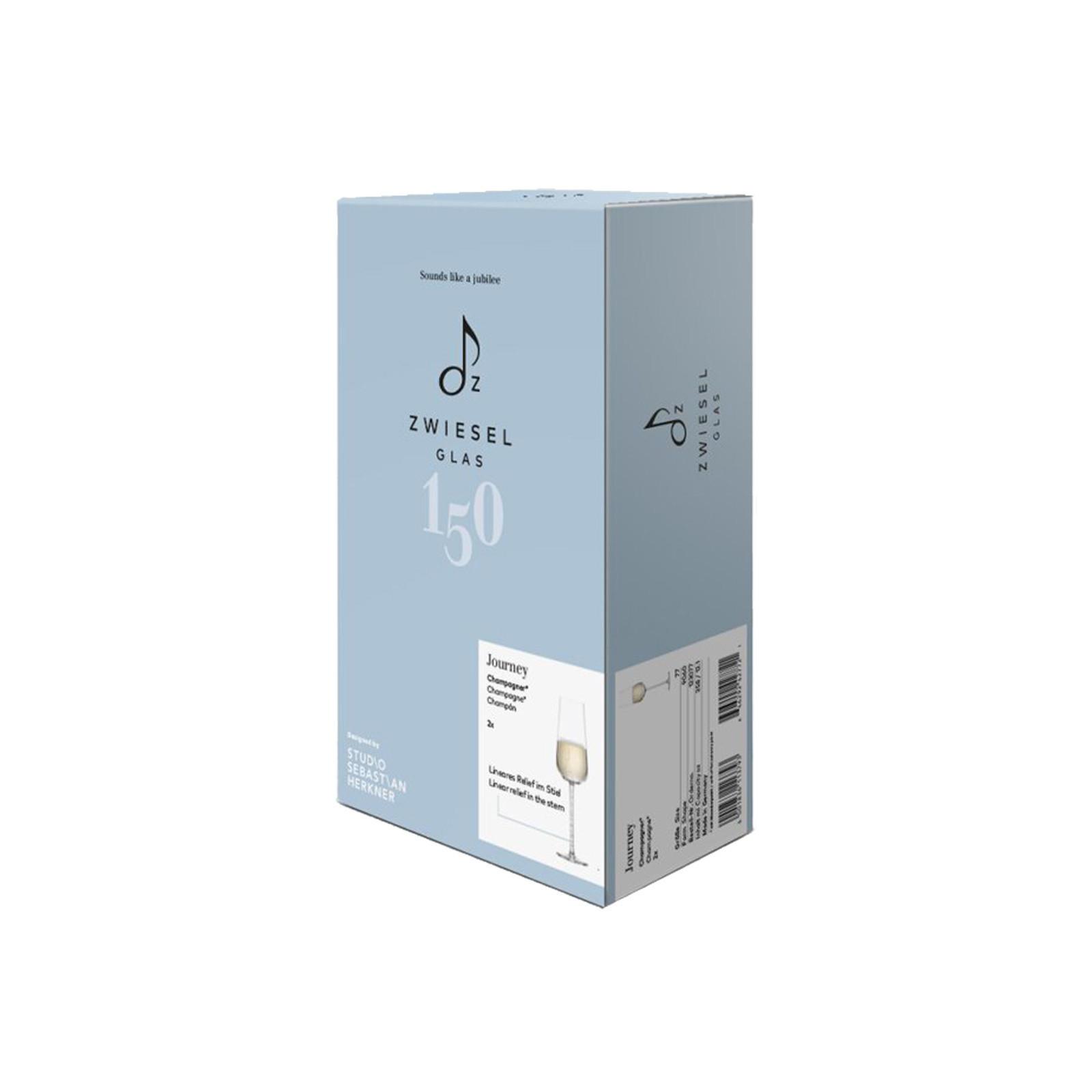 CHAMPAGNERGLÄSER Journey transparent 358 ml 6er Set - Transparent, Glas (0.358L) - Zwiesel Glas