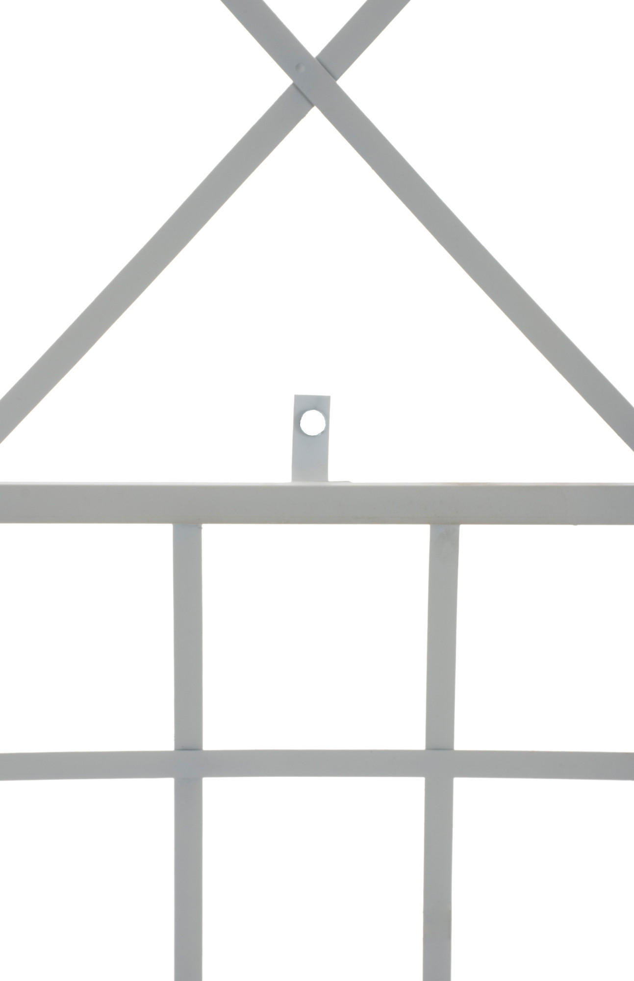 RANKGITTER Metall Weiß - Weiß, Metall (40/198/2cm) - CLP