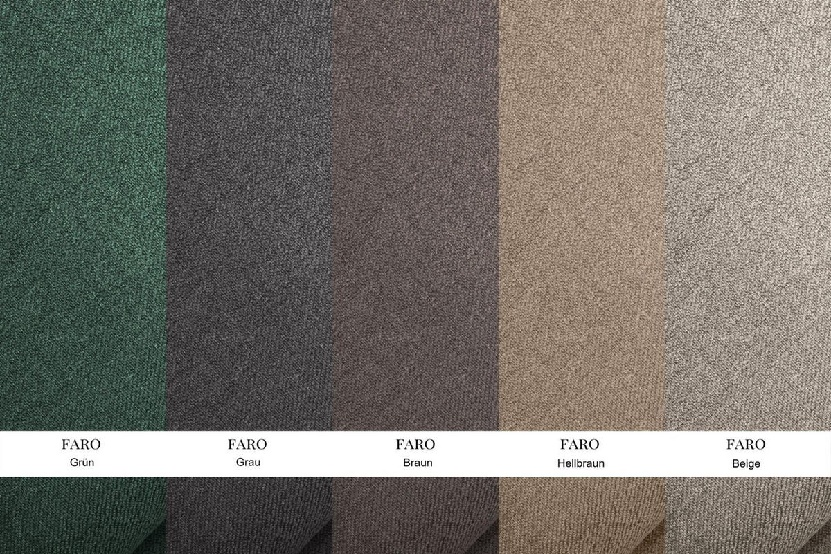 WOHNLANDSCHAFT Feliz In Faro - Braun, Holzwerkstoff/Textil (350/83/160cm) - Fun Möbel