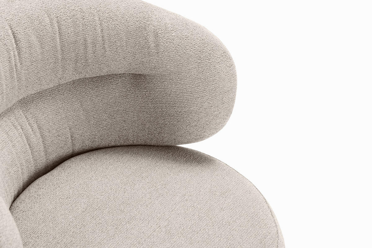 SESSEL Liva Beige 72/73/73 cm - Beige, Textil (73/73/72cm)